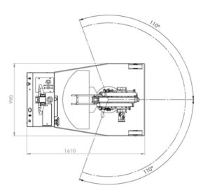 Rotazione gru elettrica FLEX G1000DBR