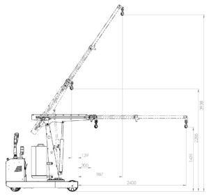 Dimensioni gru FLEX G750DBR