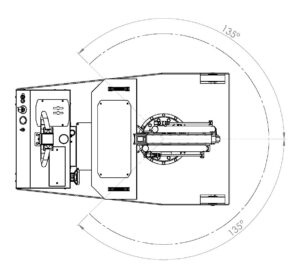 Disegno tecnico gru mobile FLEX G750DBR