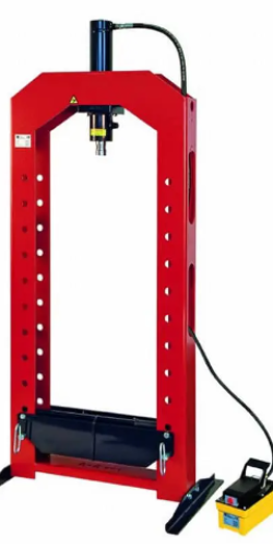 pressa idraulica con pompa manuale pneumatica 20 tonnellate cod. EMP20P pressa idraulica manuale pneumatica