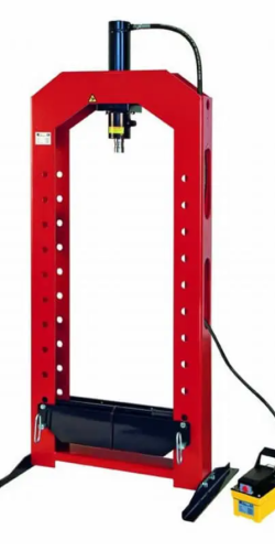 pressa idraulica pneumatica con pompa manuale 12 tonnellate codice EMP12P pressa idraulica con pompa manuale pneumatica
